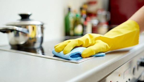 cách làm nhà bếp sạch bóng thơm tho
