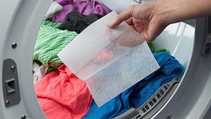 Cách sử dụng giấy thơm cho máy sấy quần áo